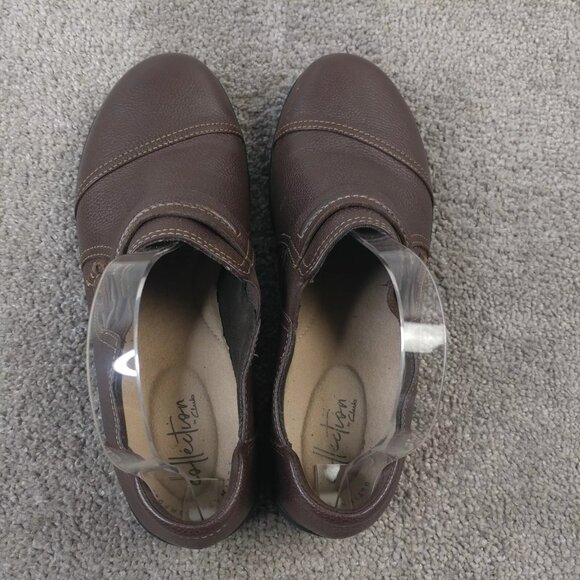 Clarks Collection Womens Size 8.5 Shoes Cheyn Madi Loafers 15807 Leather Brown - Picture 8 of 10